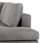 Ecksofa Baitz II Webstoff - Grau - Longchair davorstehend rechts