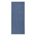 Tapis de couloir Miami Fibres synthétiques - Bleu jean - 80 x 350 cm