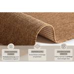 Tapis de couloir Nature Fibres synthétiques - Marron - 80 x 500 cm