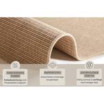 Tapis de couloir Nature Fibres synthétiques - Beige - 80 x 450 cm