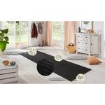 Tapis de couloir Nature Fibres synthétiques - Noir - 80 x 350 cm