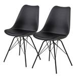 Chaises Bonito Noir - Lot de 2