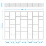 Bibliothèque Emporior IV Imitation chêne de Sonoma - Largeur : 295 cm