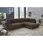 Ecksofa Kagel Webstoff - Braun