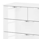 Buffet SKØP x3+2 Blanc brillant / Blanc alpin - Chrome