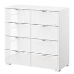 Buffet SKØP x8 Blanc brillant / Blanc alpin - Chrome