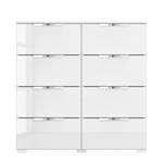 Buffet SKØP x8 Blanc brillant / Blanc alpin - Chrome