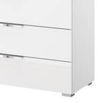 Buffet SKØP x4+2 Blanc brillant / Blanc alpin - Chrome