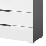 Buffet SKØP x3+2 Blanc brillant / Graphite - Couleurs du corps