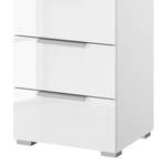 Buffet SKØP x4 Blanc brillant / Blanc alpin - Largeur : 40 cm - Aluminium