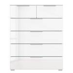 Buffet SKØP x4+2 Blanc brillant / Blanc alpin - Aluminium