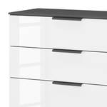 Buffet SKØP x5 Blanc brillant / Graphite - Largeur : 80 cm - Couleurs du corps