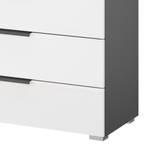 Buffet SKØP x5 Blanc brillant / Graphite - Largeur : 80 cm - Couleurs du corps