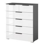 Buffet SKØP x4+2 Blanc brillant / Graphite - Couleurs du corps