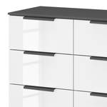 Buffet SKØP x8 Blanc brillant / Graphite - Couleurs du corps