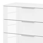 Buffet SKØP x4 Blanc brillant / Blanc alpin - Largeur : 80 cm - Aluminium