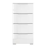 Buffet SKØP x4 Blanc brillant / Blanc alpin - Largeur : 40 cm - Couleurs du corps