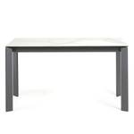 Table Retie I (Extensible) - Marbre / Acier - Imitation marbre blanc - Largeur : 140 cm - Anthracite