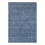 Kurzflorteppich Arles Kunstfaser - Jeansblau - 80 x 150 cm