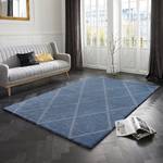 Laagpolig vloerkleed Lunel Jeansblauw - 160 x 230 cm