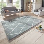 Hoogpolig vloerkleed Abbeville Mat blauwgrijs - 80 x 150 cm