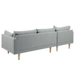 Ecksofa Ellens II Webstoff - Grau - Longchair davorstehend links