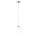 Hanglamp Globe melkglas / chroom - 1 lichtbron