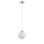 Suspension Globe Verre dépoli / Chrome - 1 ampoule