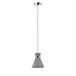 Hanglamp Brooloo beton / chroom - 1 lichtbron