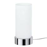 Tafellamp Pinja melkglas / chroom - 1 lichtbron
