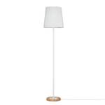 Staande lamp Stellan textielmix / aluminium - 1 lichtbron