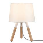 Lampe Berit Tissu mélangé / Hévéa massif - 1 ampoule