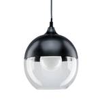 Suspension Vanja II Verre / Acier inoxydable - 1 ampoule - Noir