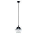 Hanglamp Vanja II glas / roestvrij staal - 1 lichtbron - Zwart