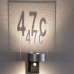 Hausnummernschild für Außenleuchte Cone Acrylglas - Transparent