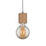 Hanglamp Talin massief rubberboomhout / aluminium - 1 lichtbron