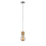 Suspension Talin Hévéa massif / Aluminium - 1 ampoule