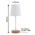 Lampe Stellan Tissu mélangé / Hévéa massif - 1 ampoule