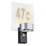LED-wandlamp House II aluminium / plexiglas - 2 lichtbronnen