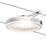 LED-Seilsystem Disc II Silikon / Chrom - 5-flammig