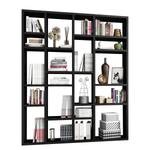 Boekenkast Emporior IV Eikenhouten zwartbruin look - Breedte: 179 cm