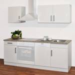 Küchenzeile Varel II Hochglanz Weiß / Weiß - Ohne Elektrogeräte