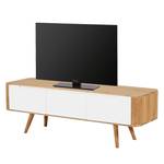 Tv-meubel Loca V deels massief wild eikenhout - Wild eikenhout - 135 x 42 cm