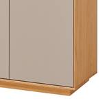 Kast Loveno III deels massief eikenhout/metaal - Taupe - Breedte: 72 cm