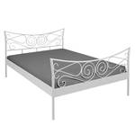 Metalen bed Windfall gelakt ijzer - Wit - 180 x 200cm