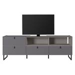 Tv-meubel Mamiko II Grafietkleurig - Breedte: 195 cm