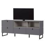 Tv-meubel Mamiko II Grafietkleurig - Breedte: 166 cm