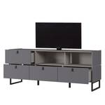 Tv-meubel Mamiko II Grafietkleurig - Breedte: 166 cm