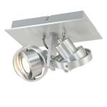 LED-plafondlamp Quatro I staal - Aantal lichtbronnen: 2