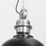 Hanglamp Bikkel staal - 1 lichtbron - Diep zwart